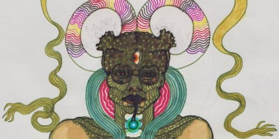 Éric Bolduc, Awakening the demon (detail), 2010, ink and watercolour on paper